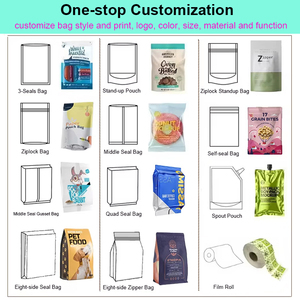 批发可重复密封双拉链袋食品收纳袋立式冷冻袋分配器 - Product Image 6