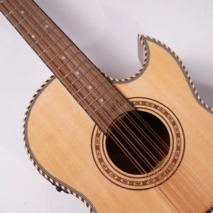 Factory Direct Sale Mollo M--10S 10-<b>String</b> Professional Acoustic Guitar Bajo Quinto Florentine Mexican Style Spruce <b>Top</b> Mahogany - Product Image 1
