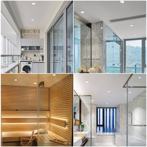 Projecteur encastré LED étanche en aluminium avec ouverture <span class=keywords><strong>de</strong></span> 75 mm, disponible en modèles 8W/12W, idéal pour les salles <span class=keywords><strong>de</strong></span> <span class=keywords><strong>bain</strong></span> et les cuisines - Product Image 2