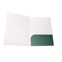 Carpeta de presentación A4 personalizada, Archivo Comercial de cartón impermeable con encuadernación de folletos plegados de papel recubierto en superficie