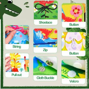 Montessori dinosauro occupato libro con varie attività per ragazzi ragazze bambini 1-3 - Product Image 5