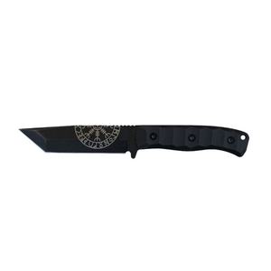 Cuchillo Bowie HK SS264 Dark Edge de hoja fija de alta calidad, de acero inoxidable, con punta recta, para desollar, para camping al aire libre, con mango de plástico, DIY - Product Image 1