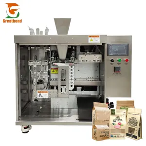 Usine de haute qualité Automatique Alimentaire Snack Farine De Blé Sauce En Poudre Pochette Stand-up Sac En Plastique En Gros Remplissage Machine D'emballage