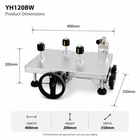 YH120BW Pneumatic Pressure Calibrator Pump 10MPa Benchtop Air Calibration Pump with 3M201.5 Ports for Accurate Measurement