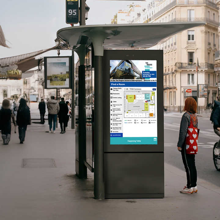 Customized 4K Bus Station Smart City Outdoor Totem Display