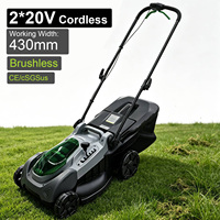 Tondeuse à gazon portable VERTAK 2*20V, coupe-herbe électrique sans fil, tondeuse à gazon manuelle sans fil pour jardin