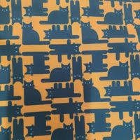 Basset Hound Mint Cactus Imprimé 100% Polyester Tissu D'été Tropical À La Mode Tissu pour Doublure En Plein Air Voiture Doux Pet Chiens