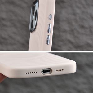 Cao Cấp Chất Lỏng Silicone Từ Trường Hợp Điện Thoại Cho Iphone 16 15 Pro Max Sóng Thiết Kế Da Thân Thiện Với Cảm Ứng Sơn Điện Thoại Từ Tính Bìa - Product Image 5