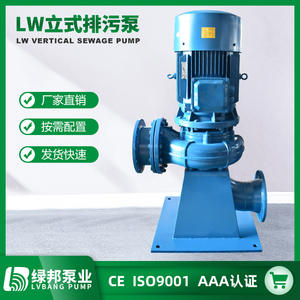 Bomba Centrífuga de Hierro Fundido Resistente a Ácidos y Álcalis, Sin Obstrucciones, GW/LW, Maquinaria de Tratamiento de Aguas Residuales de Acero Inoxidable 304 - Product Image 2