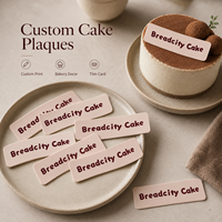 Décorations de gâteaux personnalisées imprimées, étiquettes DIY pour pâtisseries et desserts avec logo et nom de marque personnalisés, options multi-formes