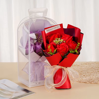 Bouquet de roses artificielles en savon, boîte cadeau, commerce transfrontalier, Saint-Valentin, fête des mères, cadeau de Thanksgiving, rose éternelle