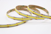 Bande lumineuse LED COB à très haut CRI > 90, DC24V, 7+7W/m, 608 puces, température de couleur 2700-6500K, gradation progressive, IP20, intérieur