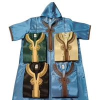 Qamis Homme CCY, Boubou Homme Musulman, Vêtement Islamique Style Marocain, Robe Jalabiya pour Hommes