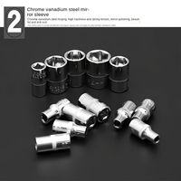 Juego de 46 Piezas de Herramientas para Reparación de Automóviles CR-V, Herramientas Manuales para Motocicletas Todoterreno, Juego Completo de Llaves de Trinquete
