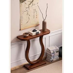 <span class=keywords><strong>Console</strong></span> murale ultra-étroite moderne pour salon, construction en bois massif, durable, stable, facile à nettoyer, meubles de salon - Product Image 1