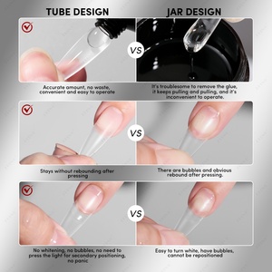 JTING - Pegamento de Gel Sólido en Tubo Duradero de 25 g, Pegamento Semisólido para Uñas Postizas, Marca Privada Personalizada OEM, Esmalte de Gel para Puntas de Uñas - Product Image 4