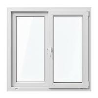 Fenêtre coulissante en PVC mince à double vitrage, isolation thermique, faible friction, glissement fluide, anti-déraillement