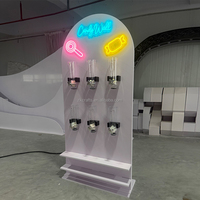 ZKAI Nuevo Set de Decoración para Fiestas Infantiles: Arco de Acrílico con LED para Dulces, Exhibidor de Snacks, Soporte de Fondo para Cumpleaños, Pared de Dulces