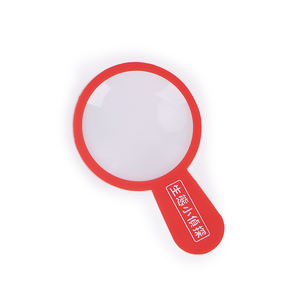 गर्म बिक्री सस्ते रंगीन प्लास्टिक 3x मैग्निफायर एक्रिलिक हैंडल बच्चों के लिए आवर्धक ग्लास - Product Image 2