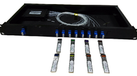 Multiplexeur CWDM 1U pour montage en rack, répartiteur FWDM, 4 8 16 18 canaux, WDM, DWDM, module Mux Demux, connecteur LC, réseau fibre optique