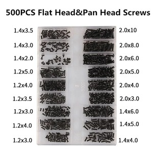 500pcs PA Stainless Steel Self Tapping Screws M1 M2 M1.4 M1.7 Phillips Round Pan Head <b>Small</b> <b>Laptop</b> Computer Screws - Product Image 2