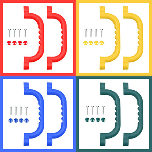 <b>Plastic</b> Children's <b>Slide</b> Handle Yellow 24.1cm Outdoor Playground Equipment Toy Accessory - Product Image 4