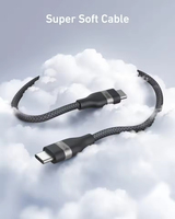 Cable USB C Anker Nano, Cable Trenzado Multicolor Flexible de 240 W, Cargador Tipo C de Carga Rápida para iPhone Serie 16