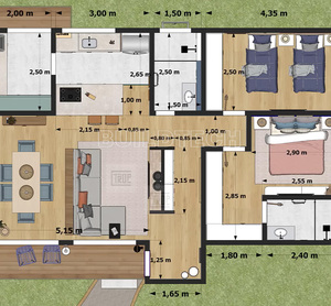 82sqm MỤC VỤ container nhà mộc mạc 2 giường 2 phòng tắm nhà thép mô-đun với cửa sổ kết hợp ở Ireland - Product Image 6