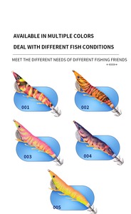 Alta calidad 130mm 20g gambas calamar Jig señuelo Japón calidad Camarón calamar Jig venta al por mayor OEM plomo brillo luminoso calamar Jig - Product Image 5