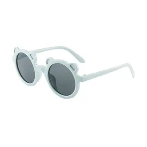 2022 yeni ucuz çocuklar Lil Boy güneş gözlüğü sevimli yaz yaratıcı ayı şekilli kız erkek güneş gözlüğü Uv400