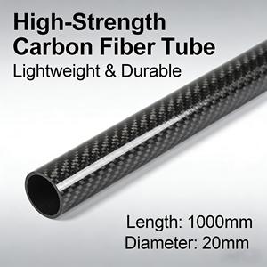 Tubo de Fibra de Carbono Ligero, Grosor 5, Larga Vida Útil para Brazo de Dron RC - Product Image 2
