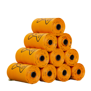 Bolsas para excrementos de perro personalizadas al por mayor, resistentes a desgarros, gruesas, para uso diario en exteriores, para el mercado global - Product Image 1
