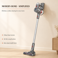 Aspirateur sans fil léger multi-usages, souffleur, aspirateur cyclonique, brosse électrique, LED, pour la maison, les animaux domestiques, l'hôtel
