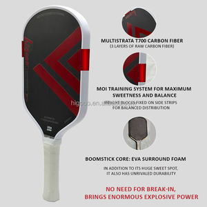 Vợt cầu lông HIGOOO EVA Power Surrounding Foam Boomstick Core Pickleball Paddle Sweet Dessert Balanced MOI Training System Raw Carbon Fiber - Product Image 2