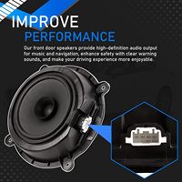 Altavoz para Puerta Delantera Compatible con Mazda 3 (14-18), Mazda 6 (13-16) y CX-5, Altavoz Coaxial con Amplia Respuesta de Frecuencia, Reemplaza BHN9-66-960 KF01-66-960