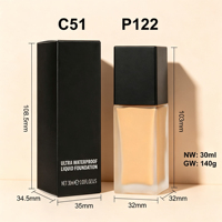 Fond de teint liquide couvrant, waterproof, personnalisable avec votre logo, végan, fini mat, hydratant