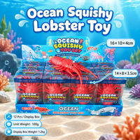 Jouet à presser Calamar Blanc Simulation Animal Marin ASMR Anti-stress Squishy pour la Vente en Gros