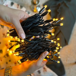 Luces LED de cadena para interiores y exteriores, decoraciones navideñas estilo hada, impermeables IP65, decoración festiva, color personalizable - Product Image 3