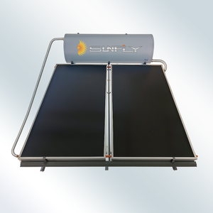 Sistema de calentamiento de agua solar con revestimiento esmaltado de panel plano presurizado de 300 litros con conexión de enchufe directo, géiser solar de ahorro de energía - Product Image 6