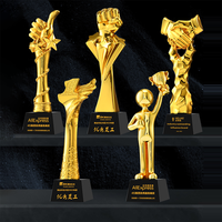 Premio de estrella de resina de cristal personalizado, excelente equipo de competición, trofeo de campeón, recién llegado, diseño creativo para trofeos