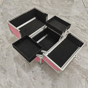 Gran oferta, multibandejas sudamericanas <span class=keywords><strong>para</strong></span> mujeres, maletín <span class=keywords><strong>de</strong></span> <span class=keywords><strong>maquillaje</strong></span> rosa <span class=keywords><strong>de</strong></span> aluminio, estuche <span class=keywords><strong>de</strong></span> belleza <span class=keywords><strong>de</strong></span> almacenamiento <span class=keywords><strong>de</strong></span> viaje profesional, <span class=keywords><strong>maquillaje</strong></span> - Product Image 3