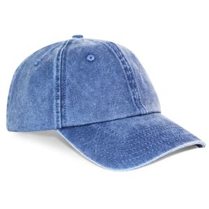 Gorra de Béisbol HBA55 OEM Unisex de Algodón Lavado de 6 Paneles, Azul Vintage, Casual, Deportiva, para Exteriores, Estilo Dad Hat, Venta al Por Mayor Directa de Fábrica - Product Image 5