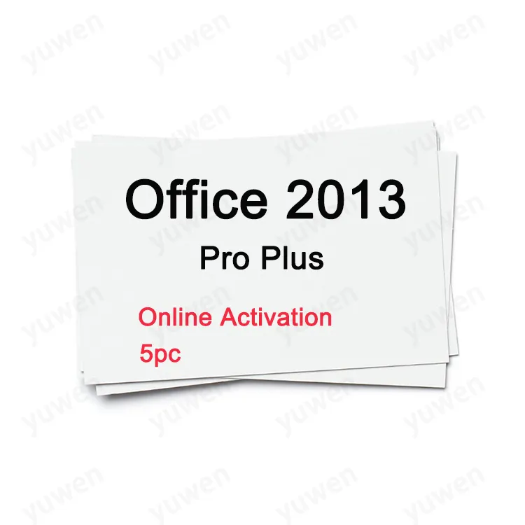 مفتاح أصلي 0office 2013 Professional Plus مرخص 5 قطع مفتاح نشط 100% على الإنترنت مفتاح رسمي 2013 Pro Plus رقمي توصيل عبر الإنترنت