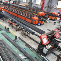 Station de travail automatique pour la fabrication de cages en acier, cage en acier pour pieux, diamètre de la cage 700 à 2500 mm, longueur de la cage 12 m, diamètre de la barre principale 18 à 40 mm