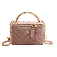 Nouveau portefeuille vintage tendance en PU pour filles, couleur unie, de marque, avec chaîne, sac bandoulière, jeune femme, sac à main résistant à l'eau