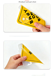 Pegatina Personalizada para Coche de PET Barata, Pegatina para Coche 'Bebé a Bordo', Pegatina de Advertencia para Conductor en Varios Idiomas para Ventanas de Coche - Product Image 2