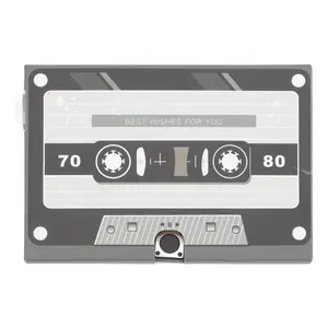 Cartão De Gravação Cartão Personalizado Gravador De Voz Gravável Cartão De Saudação Cassette Tape Shape Record And Play Presente