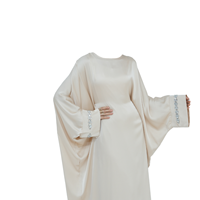 Lignes Modest Abaya, Abaya Modeste Style Cape, Robe Abaya à Manches Chauve-Souris, Robe Musulmane pour Femme, Vêtement Islamique Tendance