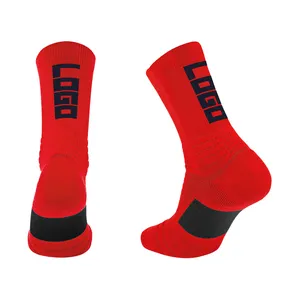 Elite Athletic Socks Design Factory Custom Logo Crew Cotton Sport Socks With Gift Box