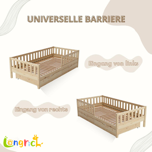 <span class=keywords><strong>Letto</strong></span> per Bambini in Legno Massello Design <span class=keywords><strong>Montessori</strong></span> con Protezione Anticaduta, Facile Montaggio, Arredamento per Camera da <span class=keywords><strong>Letto</strong></span> - Product Image 3
